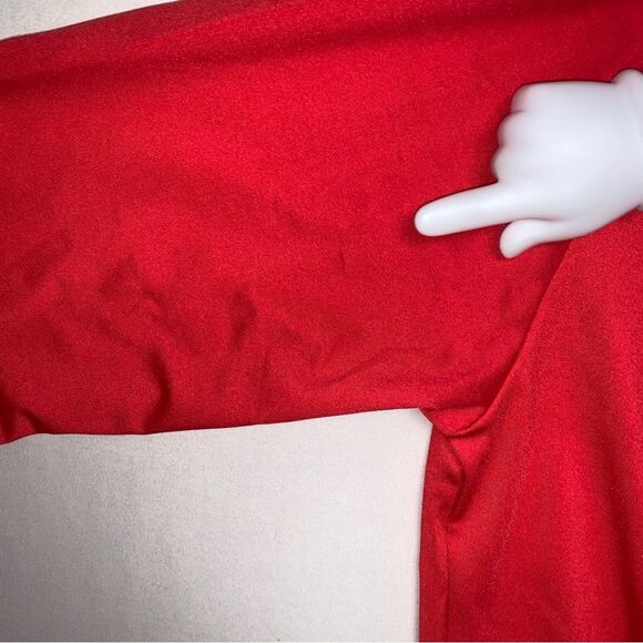 Red Morphsuit Adult Costume Bodysuit Halloween Party masquerade Robber Superhero - Picture 10 of 11